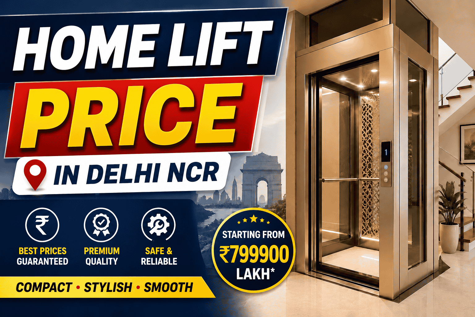 Home Lift Price in Delhi NCR