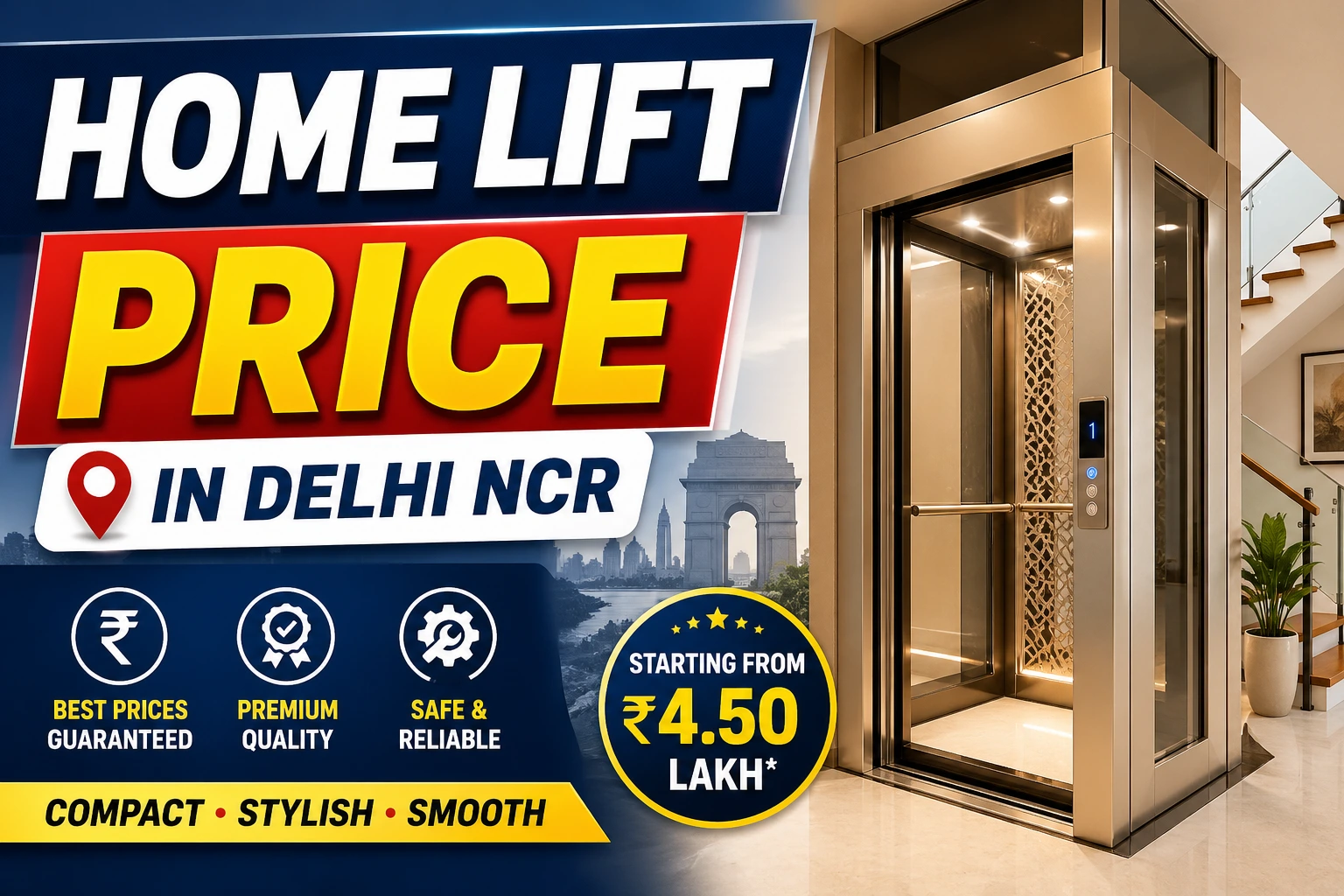 Home Lift Price in Delhi NCR