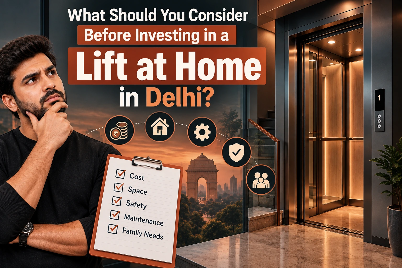 What Should You Consider Before Investing in a Lift at Home in Delhi?
